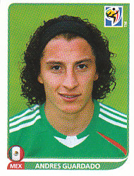 Andres Guardado Mexico samolepka Panini World Cup 2010 #60